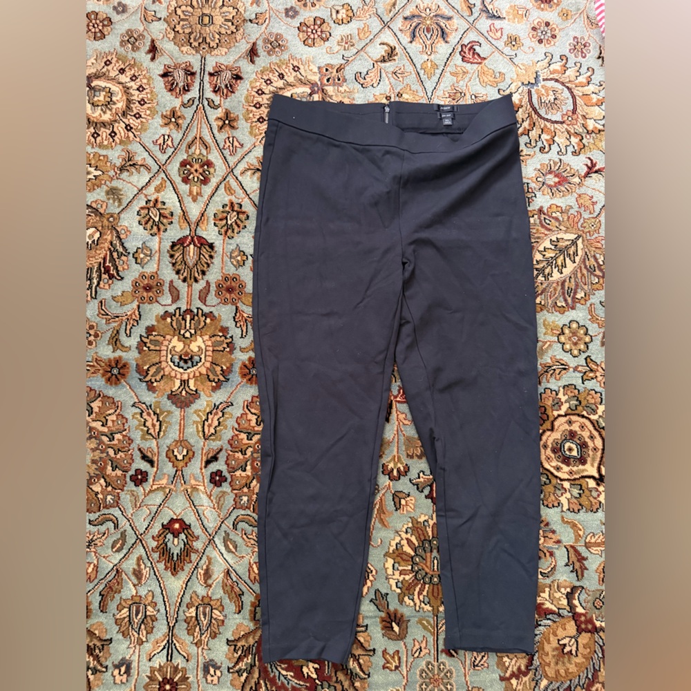 J. Crew Women's Black Ponte Any Day Pants